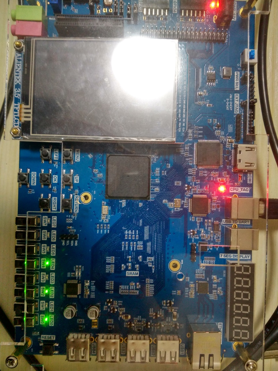 Risc-V Board - Dual_port RAM test result