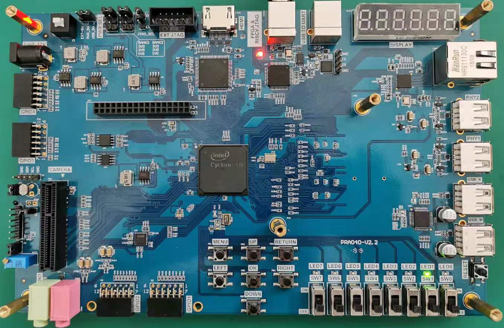 Altera Risc-V FPGA Board Led lighting Results