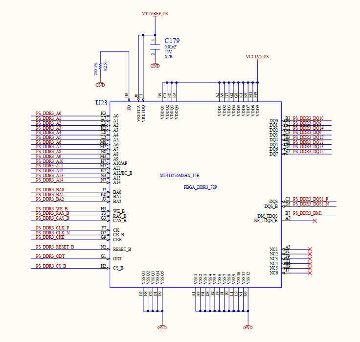 Schematics of DDR3